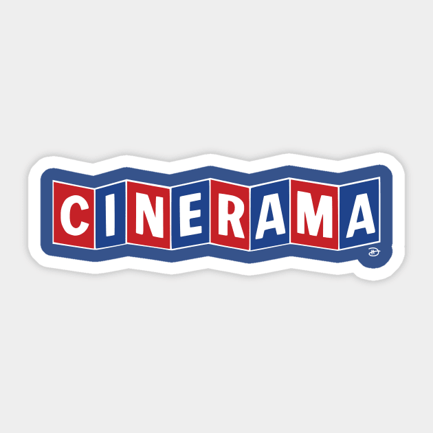 Cinerama - Classic Sticker by dhartist